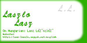 laszlo lasz business card